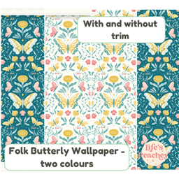 Spring Garden – Folk Butterfly Wallpaper logo