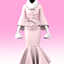 【SUSHI77】S213 Furry and Gentle Set with Fish-Tail Long Dress logo