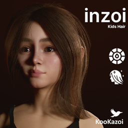 inZOI Kids Hair - CazySims Inspiration Ponytail #001 (PHYSICS) project image