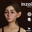 inZOI Kids Hair - Medium Hair Pulled Back Ponytail #003 (PHYSICS) logo