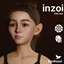 inZOI Kids Hair - Bow Tie Hair Pulled Back Ponytail #004 (PHYSICS) logo