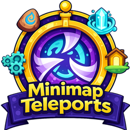 Minimap Teleports - Fast Travel Menu & Hearthstone Manager logo