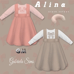 GM-Alina little dress  Infant logo