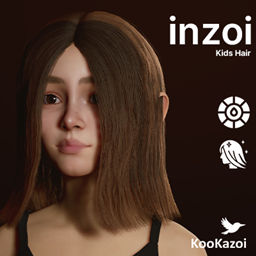 inZOI Kids Hair - Shoulder-Length Cut #002 (PHYSiCS) project image