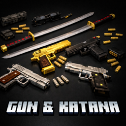 Gun and Katana logo