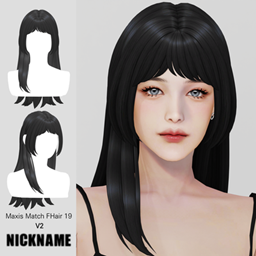 Maxis Match FHair 019 V2 logo