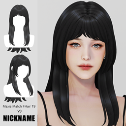 Maxis Match FHair 019 V3 logo