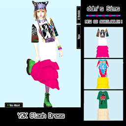 C / Y2K Clash Dress [3 Swatches] logo