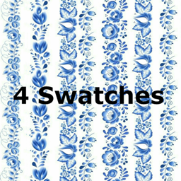 Vintage Love Wallpaper Blue Floral Borders logo
