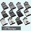 Twelve black bedding sets logo