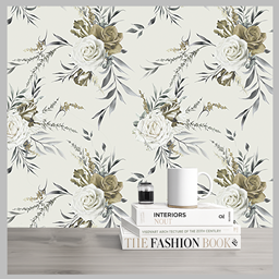 Ethereal Rose Wallpaper | Flora and Fauna 76 logo