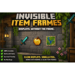 Invisible Item Frames No more invisible mobs logo