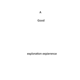 A good exploration experience logo