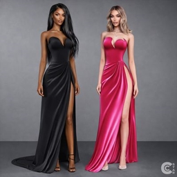 Flowing Thigh High Slit Dress logo
