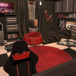 Redline Garage Den - Car Enthusiast's Bedroom - JDM Style Boys Room logo