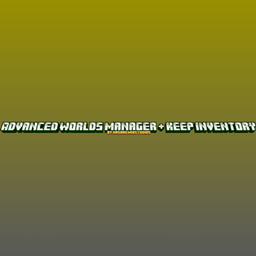 [Realm Compatible]Advanced world manager with keep inventory logo