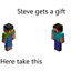 Steve Gets a Gift logo