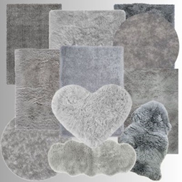 Cozy Grey - Fluffy Rug Set project image