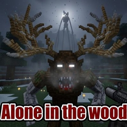 Alone in the woods logo