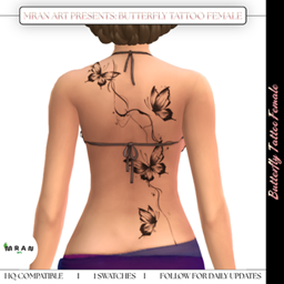 Butterfly Tattoo Female logo