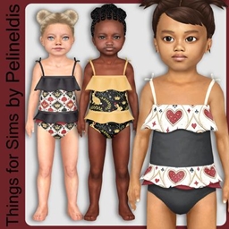 Toddler Queen of Hearts Swimsuit logo