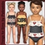 Toddler Queen of Hearts Swimsuit logo