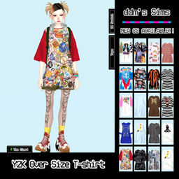 C / Y2K Over Size T-shirt logo