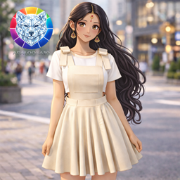  Pleated Overall Dress🎀 logo