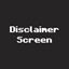 Disclaimer Screen logo