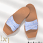 Linen Elevated Sandals logo