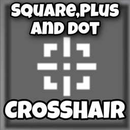 Square plus and circle Crosshair logo