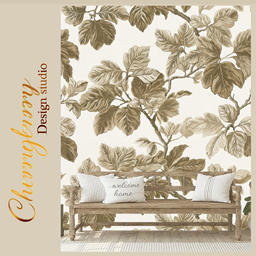 Vintage Botanical Wallpaper | Chocolate Branch