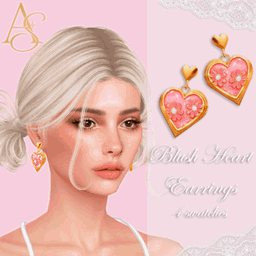 Blush Heart Earrings logo