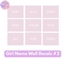 Girl Name Wall Decals #2 logo