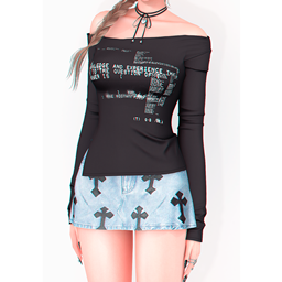 💋 Rude Slit Long Sleeve Top 💋 logo