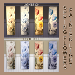Spring Flowers Vertical Painted Light logo
