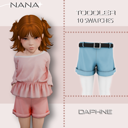 NANA7 - (Daphne) Belt Shorts logo