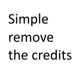Simple, remove the credits.... project image