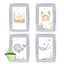 Cute sea kids logo