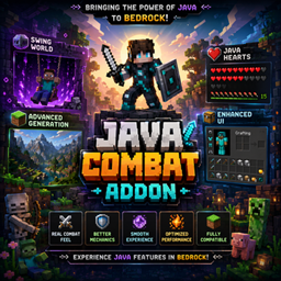 Java Combat Addon (Bedrock) – PvP, UI & Mechanics Overhaul logo