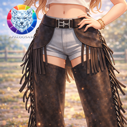 🤠Western Fringe Pants logo