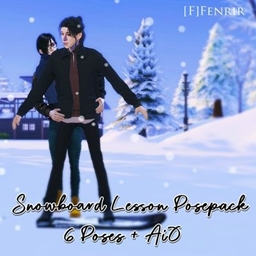 [F] Snowboard Lesson Posepack logo
