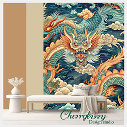 Vintage Asian Dragon Wallpaper | DR-5 project image