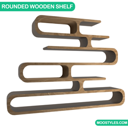 Rounded Wooden Shelf logo