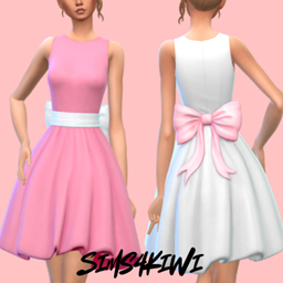 Womens Dress With Bow Recolor logo