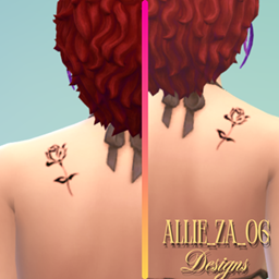 Silent Rose Left and Right shoulder tattoo Female (Base Game) logo