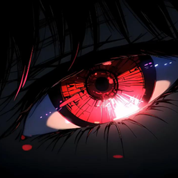 Animated Menu: Anime Red Eye logo