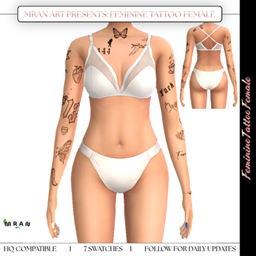Feminine Tattoo Female logo