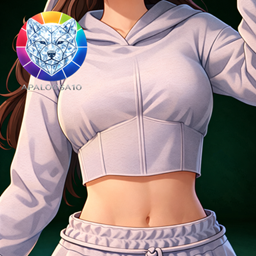 👕Top Hoodie Cropped Sculpté logo