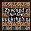 Zyvoxed's better whimsical bookshelves logo